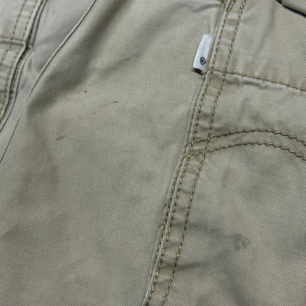 Levi's Cargo Shorts Khaki Tan Mens 38 Cotton Multi Pocket Utility Gorpcore